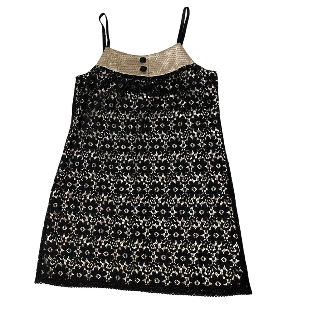 NWT Marciano Lace Satin Shift Mini Dress